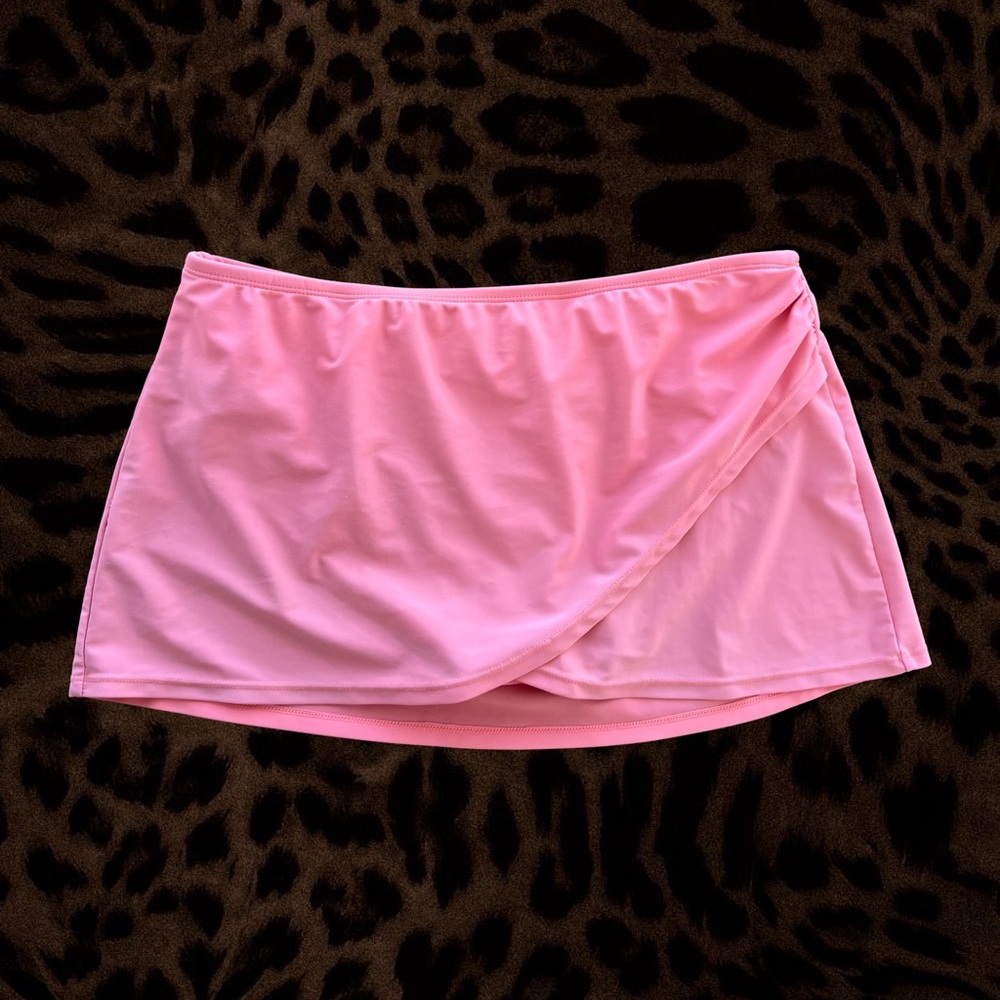 Catalina Coral Wrap Swim Skirt